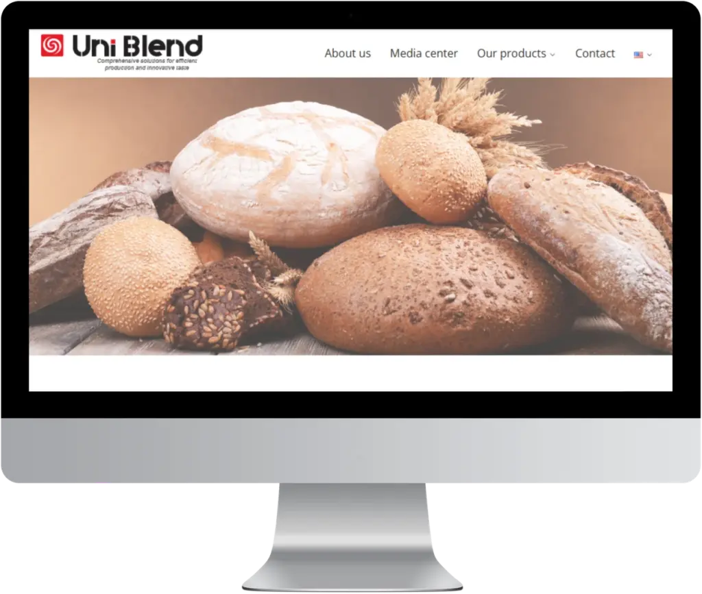 UNI BLEND — інтерфейс проєкту